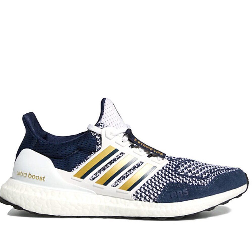 New Adidas Ultraboost 1.0 Georgia Tech Running Shoes White Blue HQ5882 Size 8
